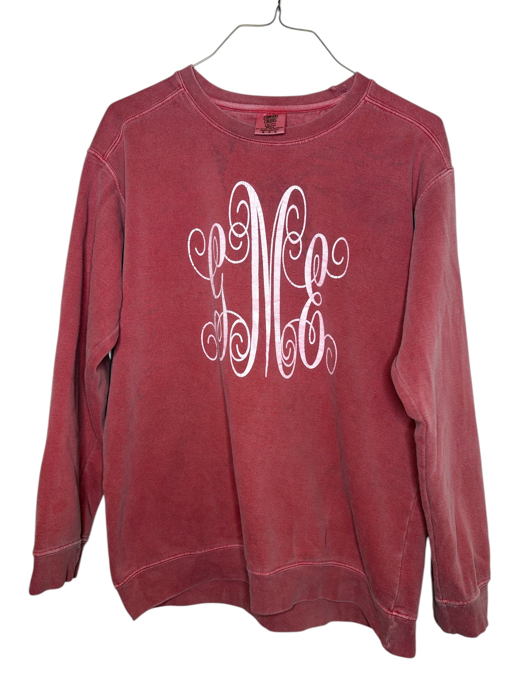 Comfort Colors Monogram Crewneck Sweatshirt – Garment Dyed – Size M