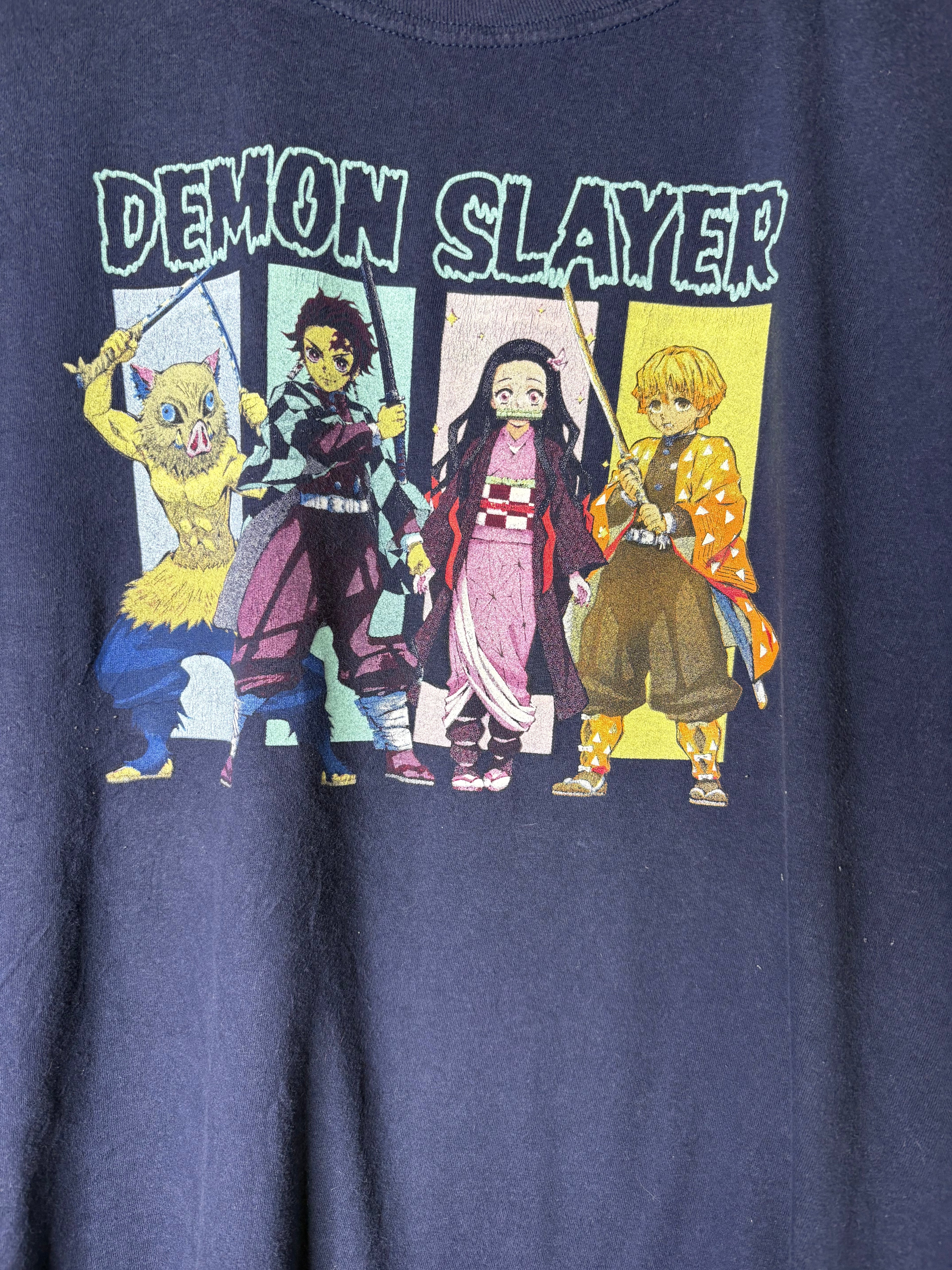 Demon Slayer Anime Graphic Tee – Size Large