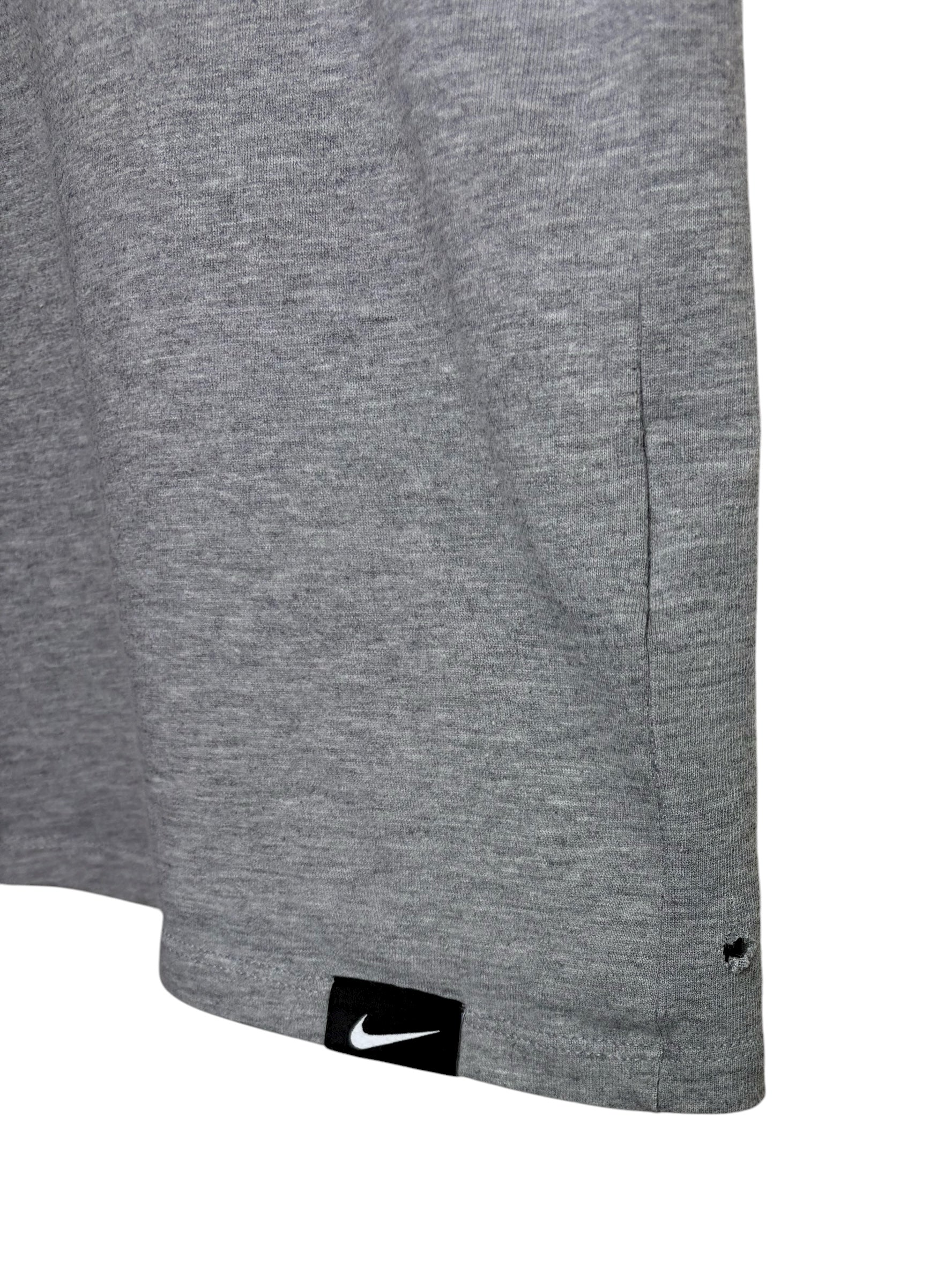 Nike Dri-Fit “All About Buckets” Graphic Tee – Gray – Size M (Minor Flaw)