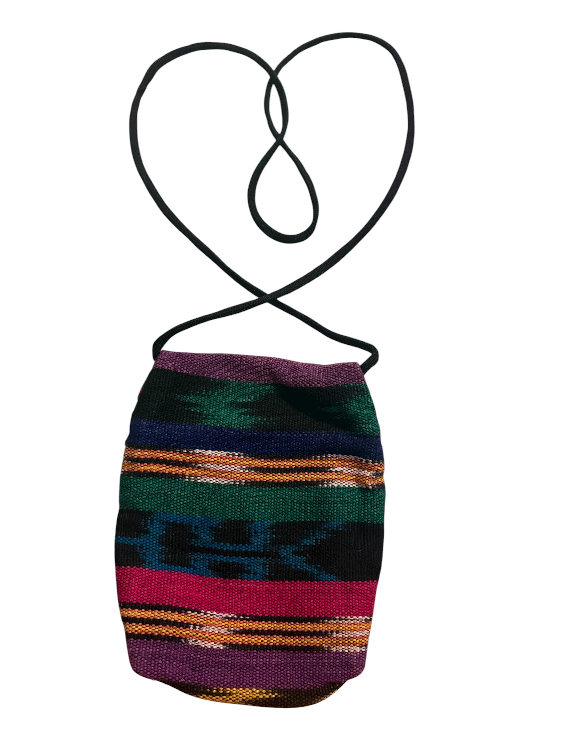 Handmade Guatemalan Woven Crossbody Pouch Bag – 100% Cotton Bag