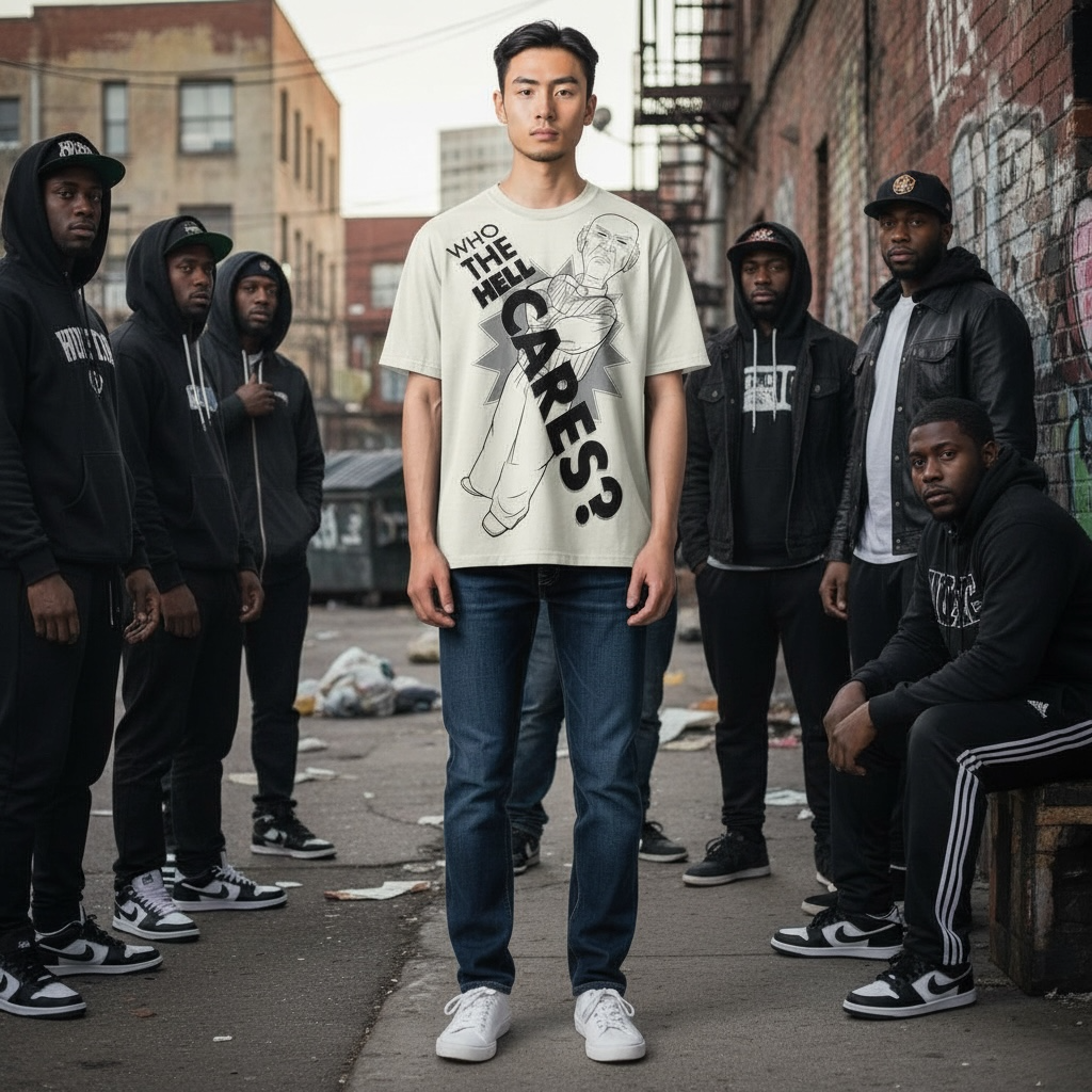 Who The Hell Cares?” Graphic Tee – Funny Bold Statement Shirt – Size Small