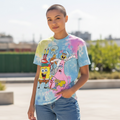 SpongeBob SquarePants Tie-Dye Graphic T-Shirt – Size Large (Pre-Owned)