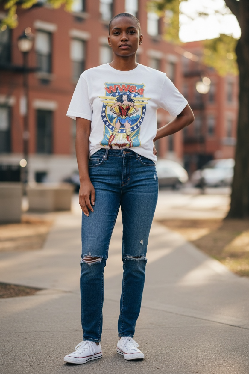 Vintage Wonder Woman 1984 Graphic Tee