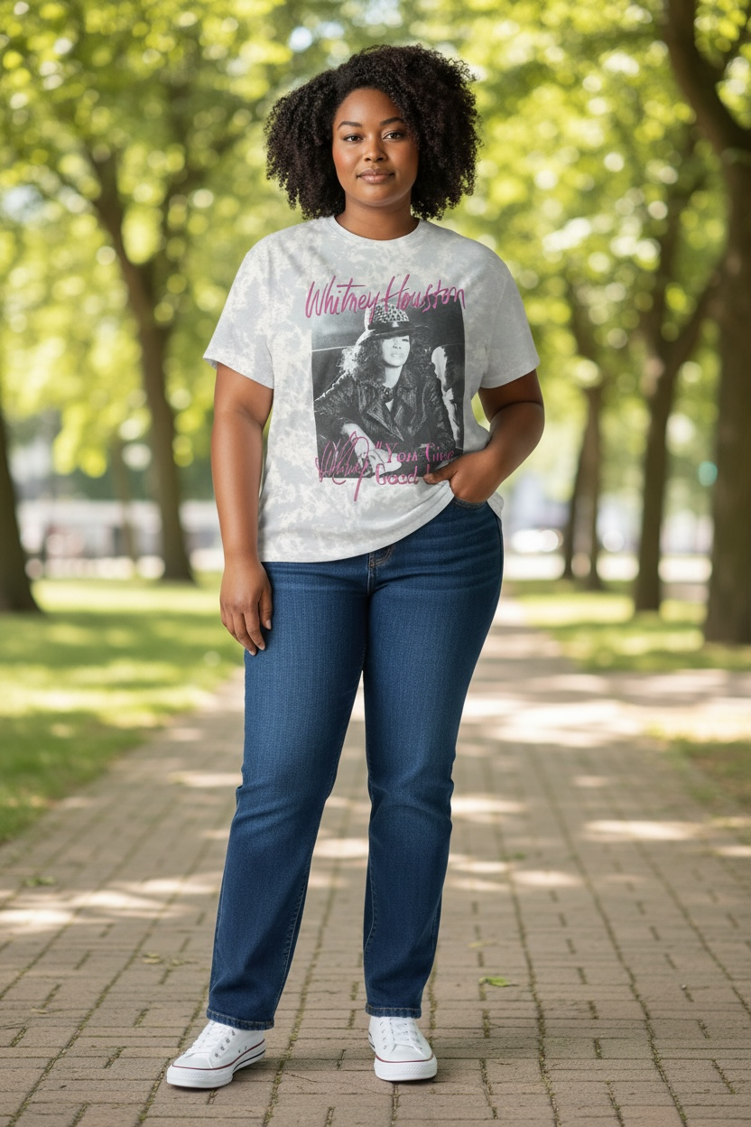 Vintage Style Whitney Houston “You Give Good Love” Graphic Tee – Medium