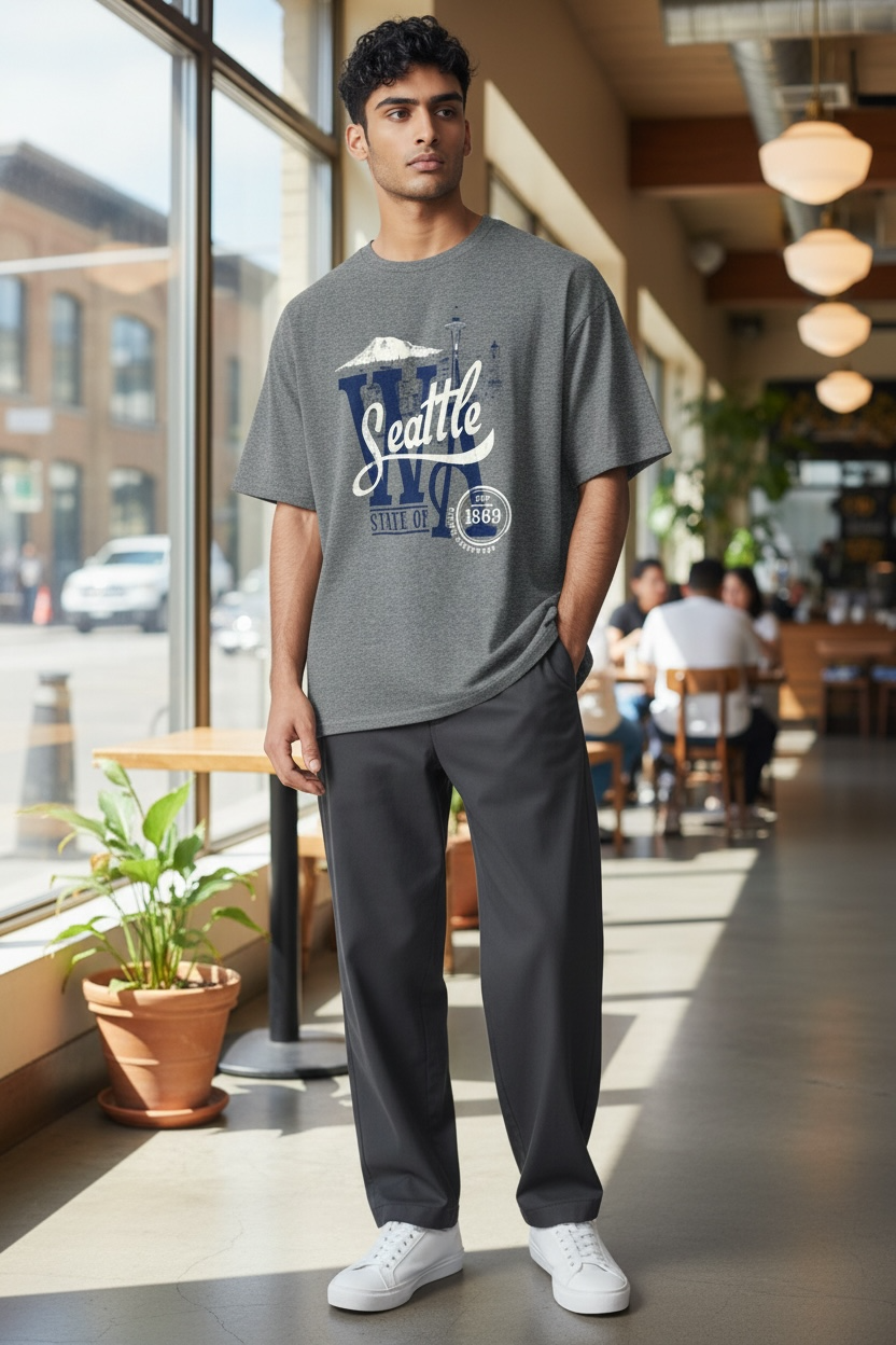 Seattle WA Graphic T-Shirt – Size Small