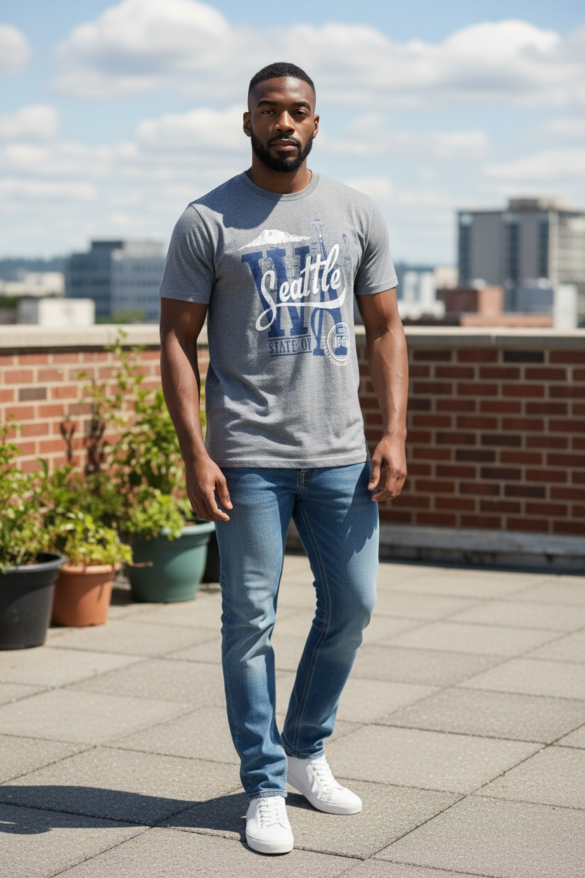 Seattle WA Graphic T-Shirt – Size Small