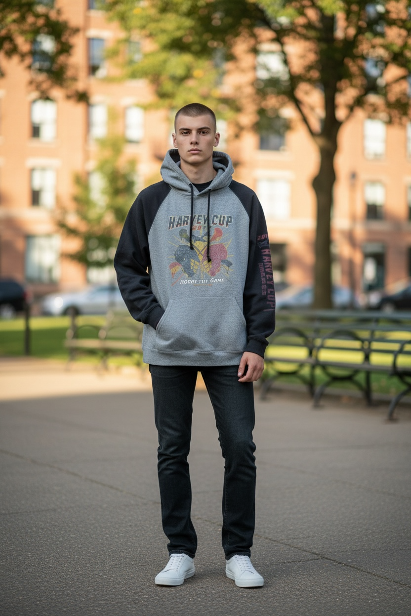 Men’s XL lacrosse hoodie – Harvey Cup 2018.