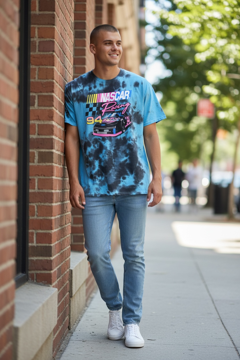 NASCAR Racing #94 Tie-Dye Graphic T-Shirt (Men’s Medium)
