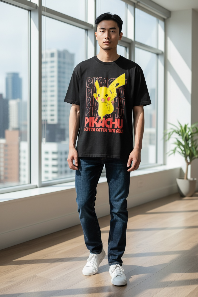 Pokémon Pikachu Graphic T-Shirt – Size Large